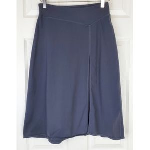 Athleta dark gray fit flare midi skirt size XSP